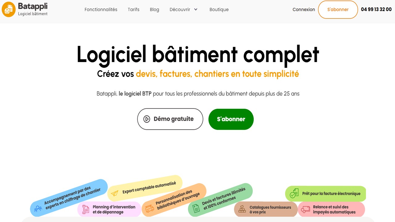 Batappli Pourquoi choisir Batappli comme logiciel bâtiment