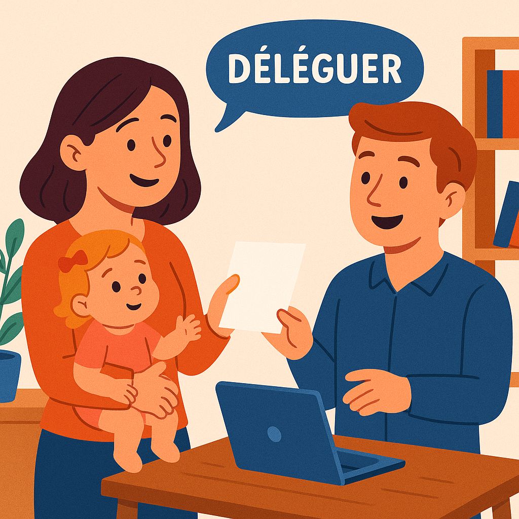 Apprendre à déléguer lorsqu'on est maman et entrepreneure