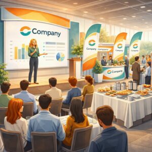 comment donner de la visibilité à la marque lors d'un événement d'entreprise