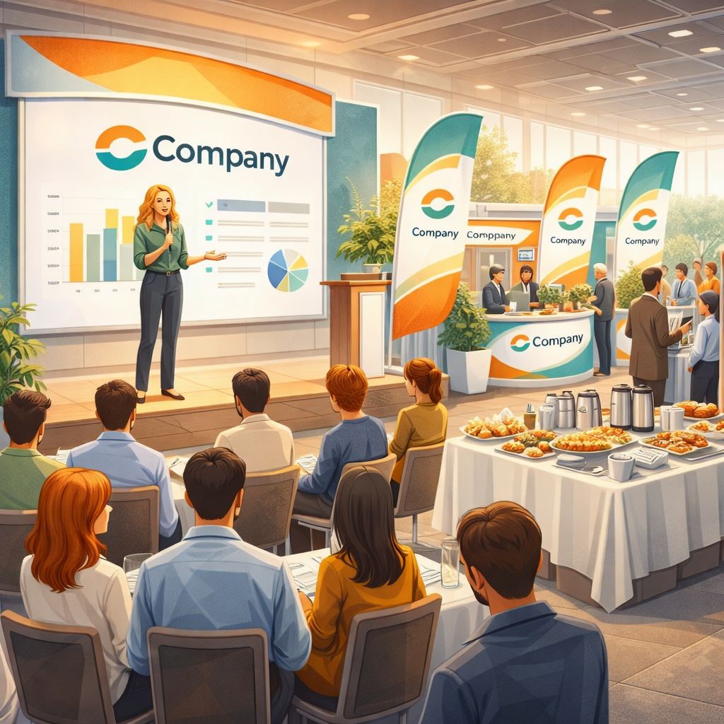 comment donner de la visibilité à la marque lors d'un événement d'entreprise