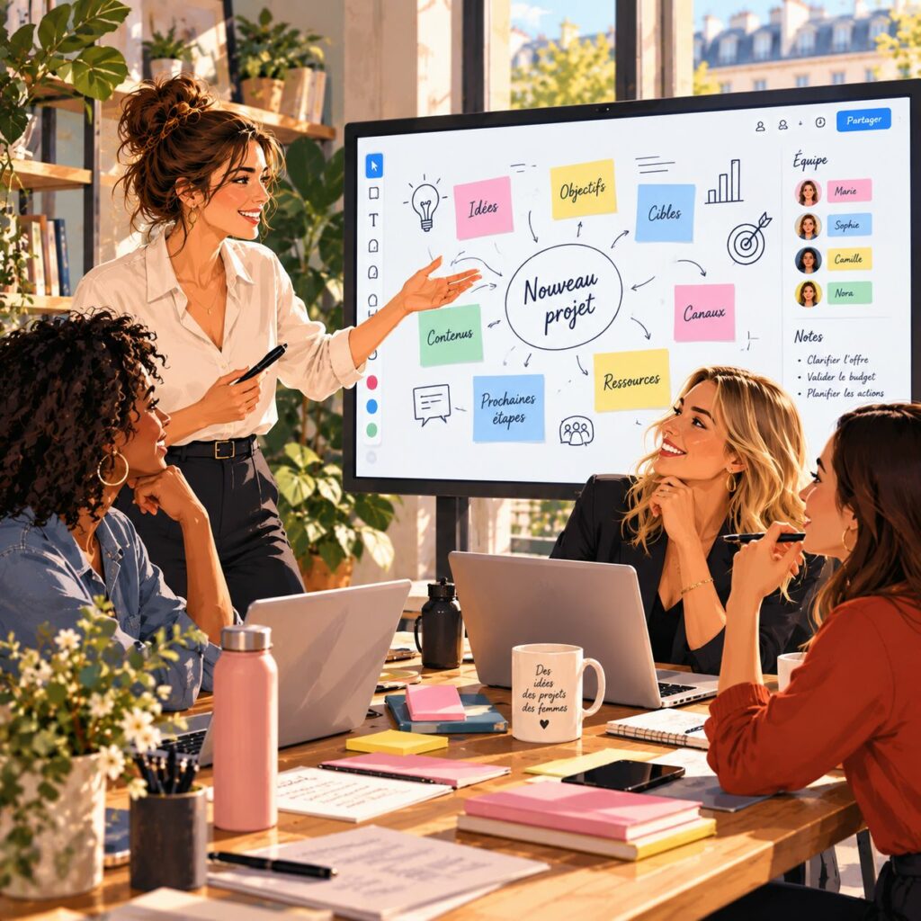 Brainstorming en ligne pour dynamiser une session stratégique